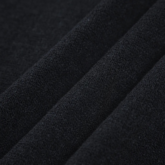 Black Fringed Sleeveless Midi Dress - Picture 4 of 7